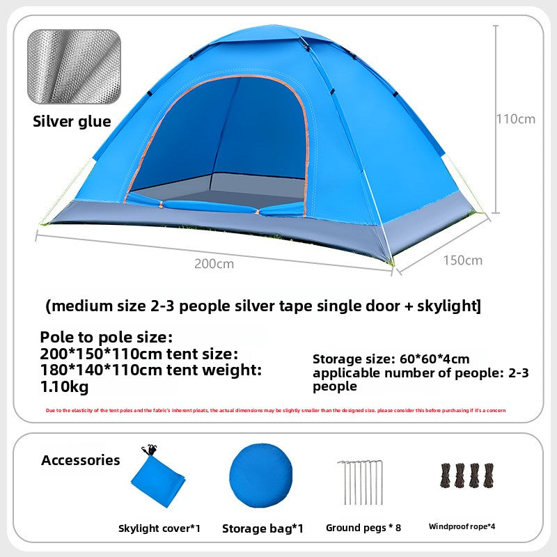 Automatic Quick Open Lightweight Camping Tent