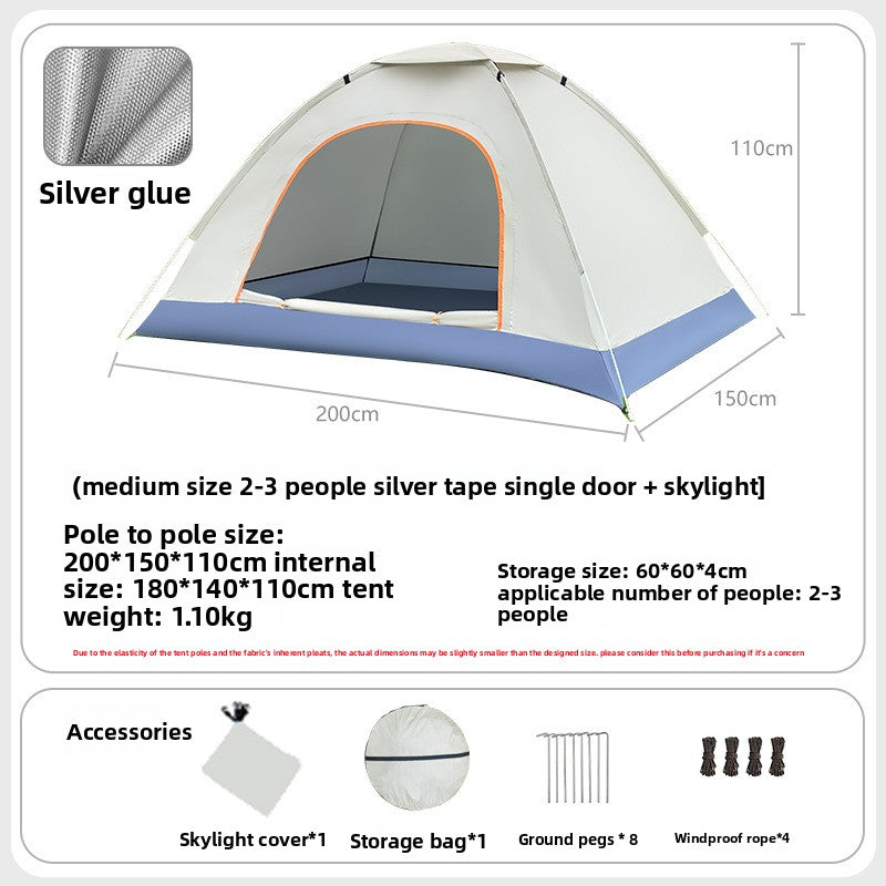 Automatic Quick Open Lightweight Camping Tent