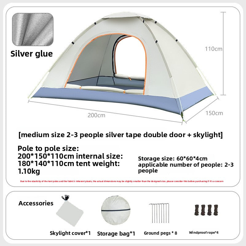 Automatic Quick Open Lightweight Camping Tent