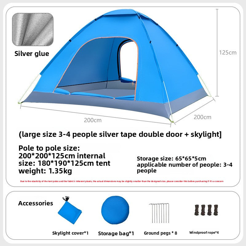 Automatic Quick Open Lightweight Camping Tent