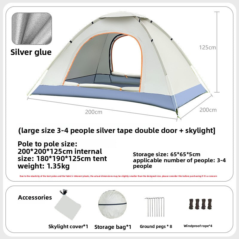 Automatic Quick Open Lightweight Camping Tent