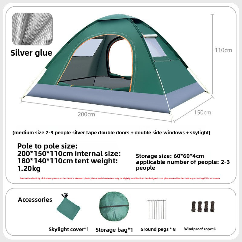 Automatic Quick Open Lightweight Camping Tent