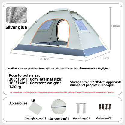 Automatic Quick Open Lightweight Camping Tent