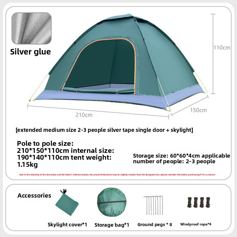 Automatic Quick Open Lightweight Camping Tent