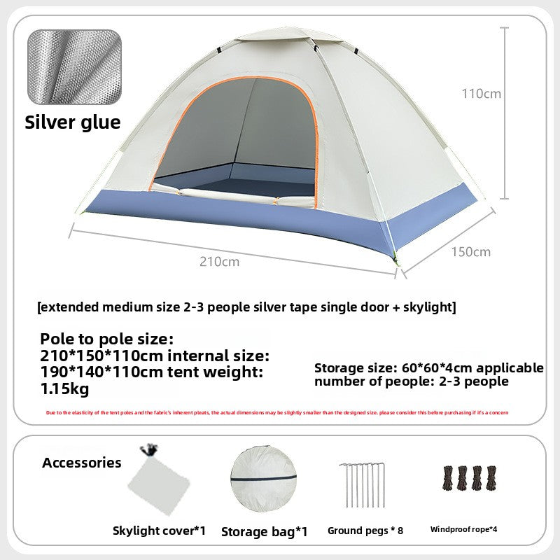 Automatic Quick Open Lightweight Camping Tent
