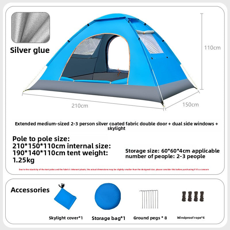 Automatic Quick Open Lightweight Camping Tent