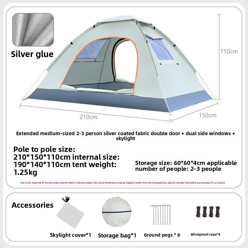 Automatic Quick Open Lightweight Camping Tent