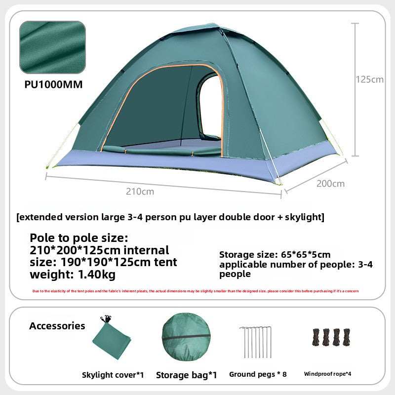 Automatic Quick Open Lightweight Camping Tent