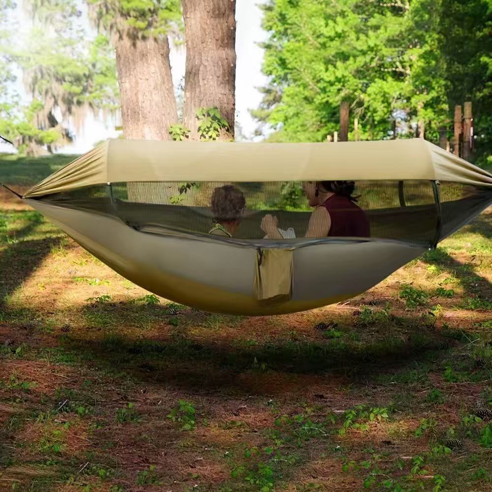 Automatic Quick-Open Mosquito Net Hammock