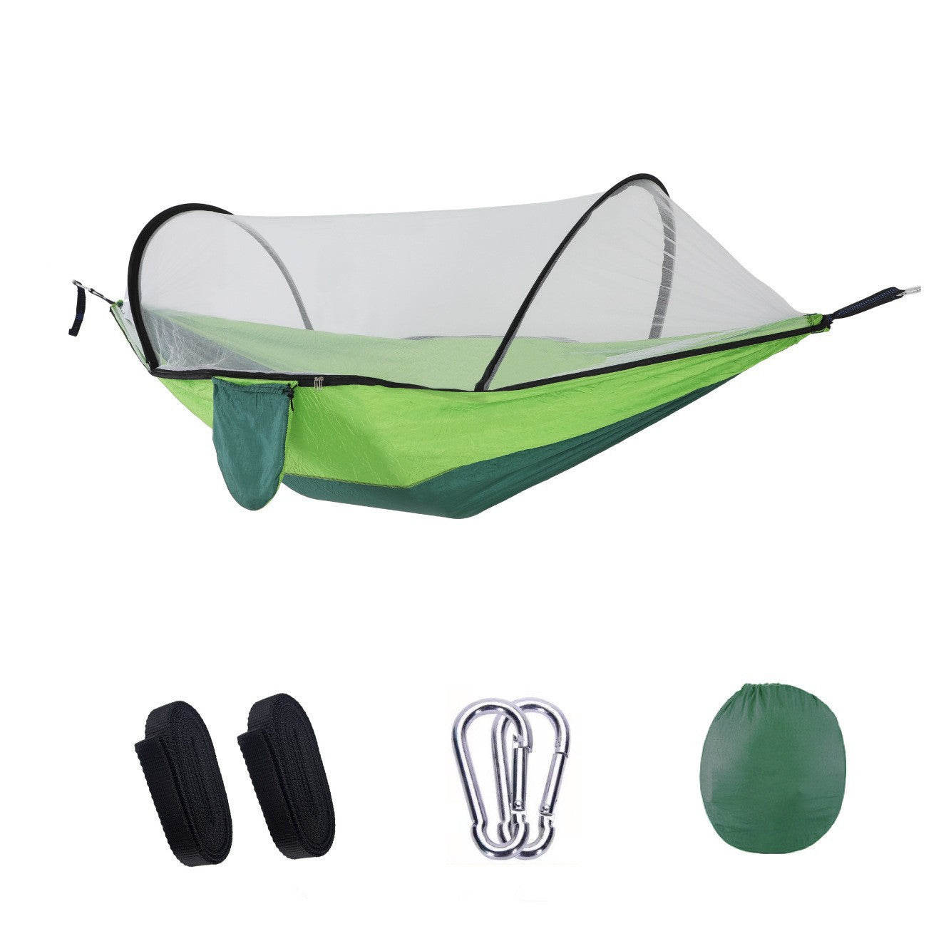 Automatic Quick-Open Mosquito Net Hammock