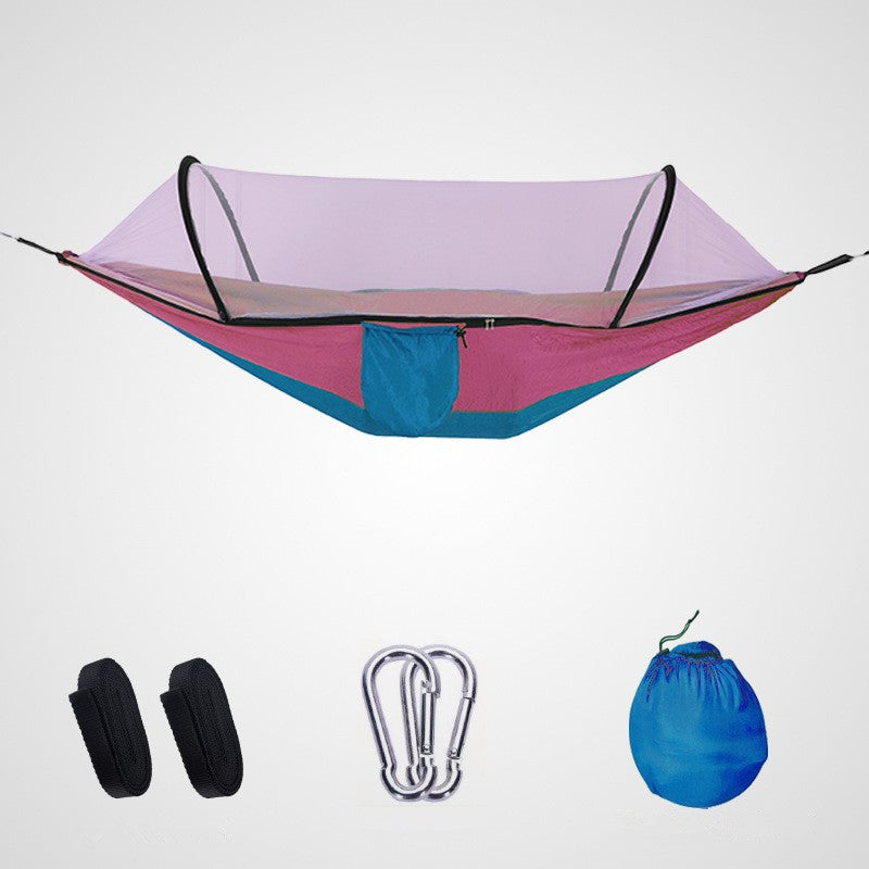 Automatic Quick-Open Mosquito Net Hammock