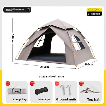 Automatic Quick Open Waterproof Camping Tent