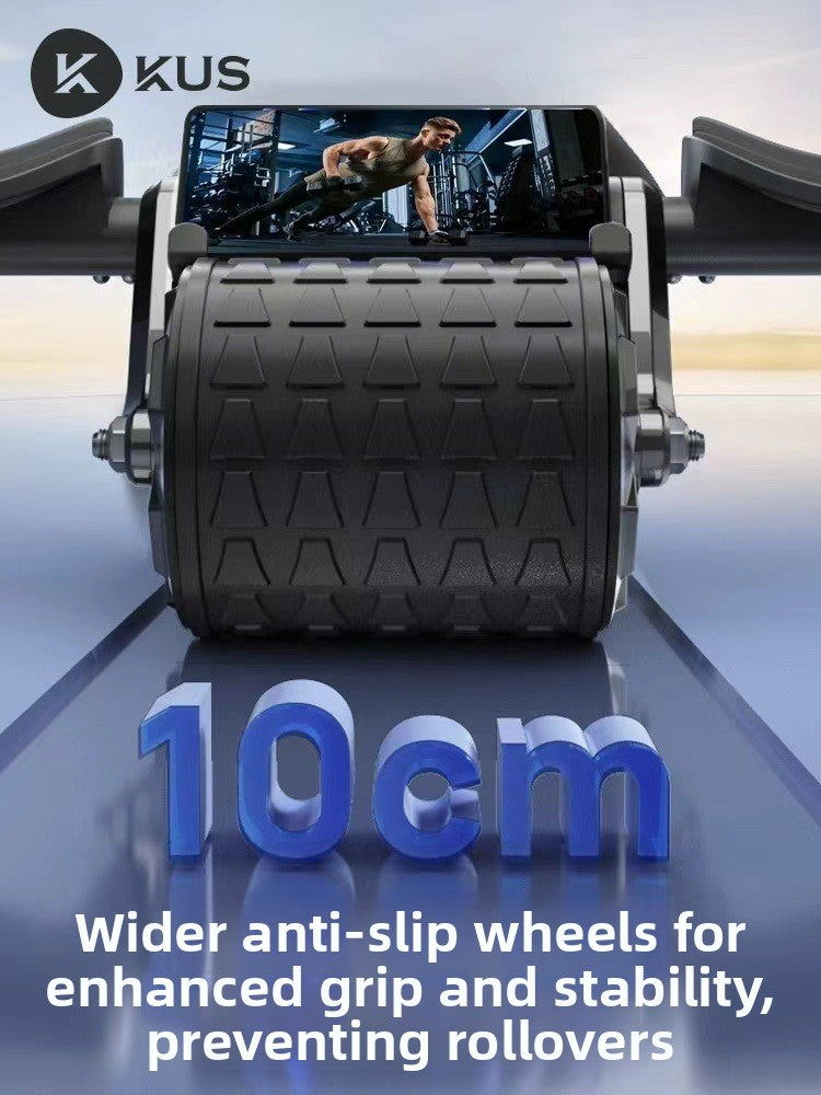 Automatic rebound abdominal exercise wheel