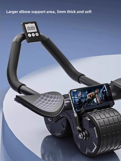 Automatic rebound abdominal exercise wheel