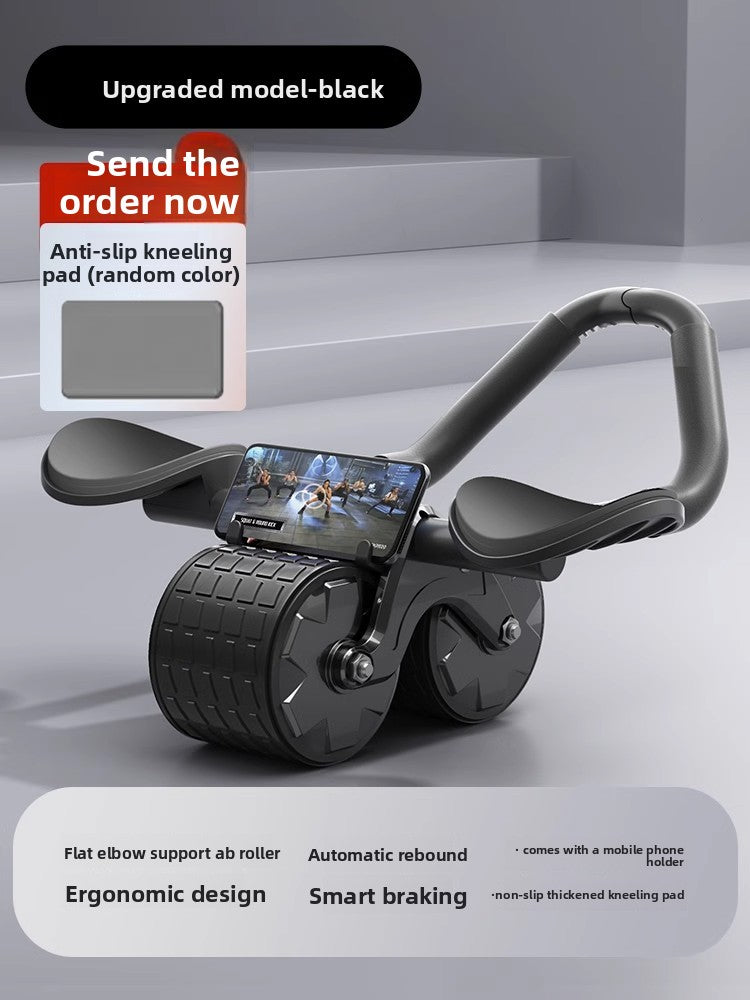 Automatic rebound abdominal exercise wheel
