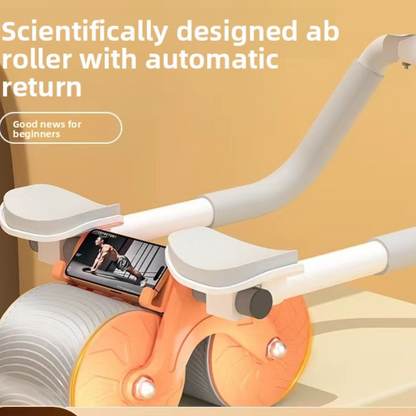 Automatic rebound abdominal exercise wheel