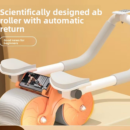 Automatic rebound abdominal exercise wheel