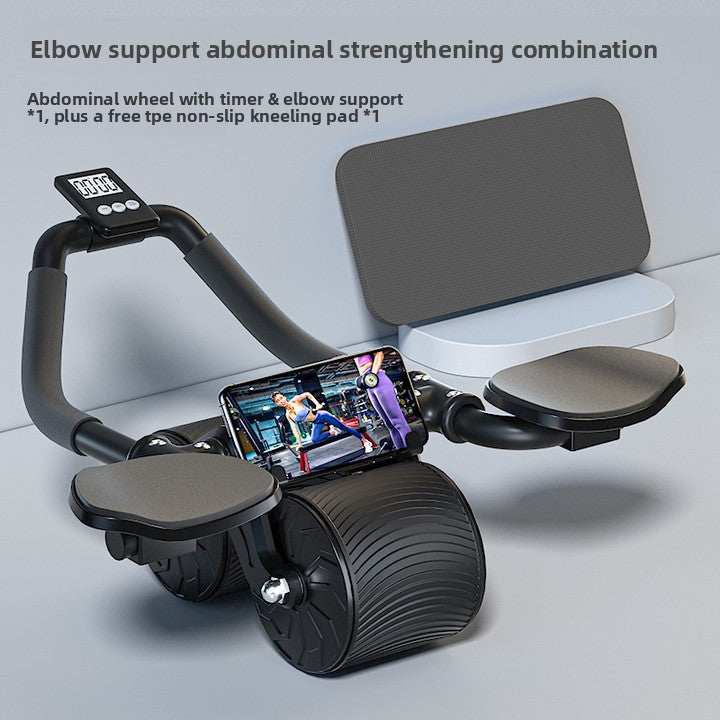 Automatic Rebound Abdominal Wheel with Timer