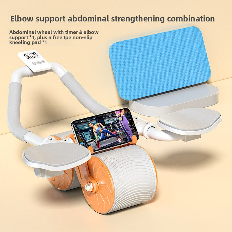 Automatic Rebound Abdominal Wheel with Timer