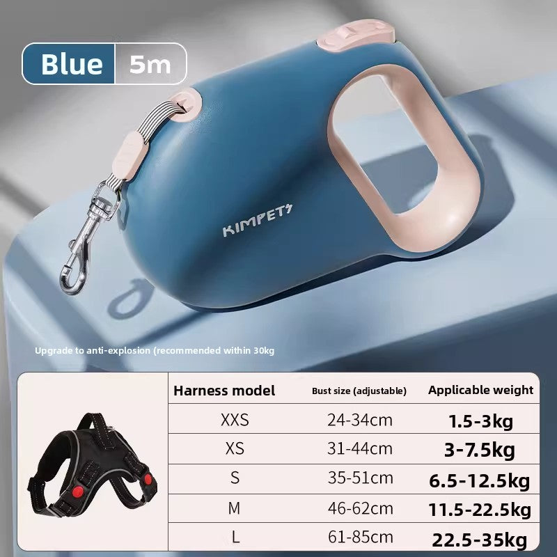 Automatic Retractable Dog Leash with Anti-Breakaway Feature