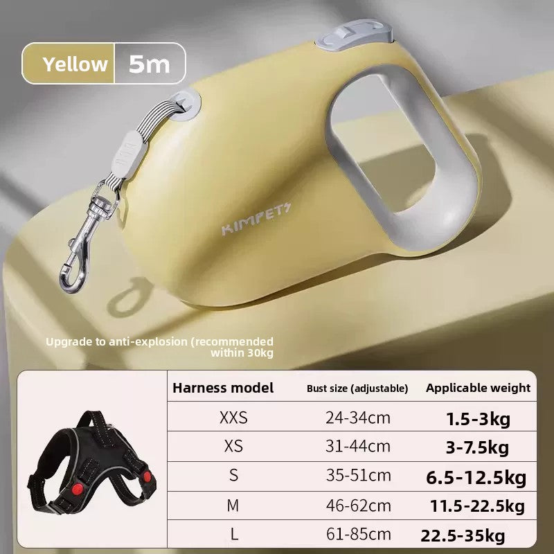 Automatic Retractable Dog Leash with Anti-Breakaway Feature