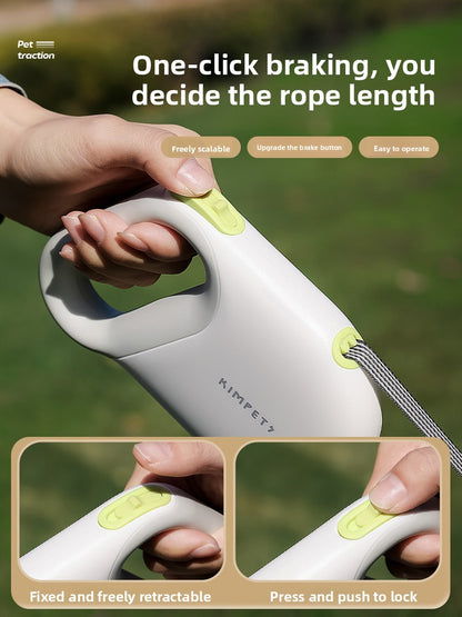 Automatic Retractable Dog Leash with Anti-Breakaway Feature