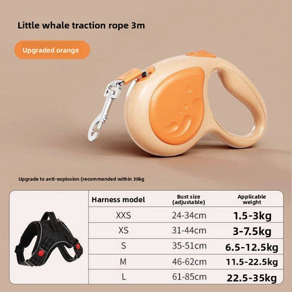 Automatic Retractable Dog Leash with Anti-Breakaway Feature