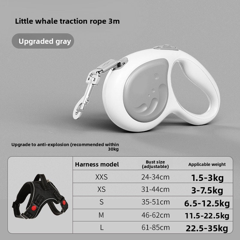 Automatic Retractable Dog Leash with Anti-Breakaway Feature
