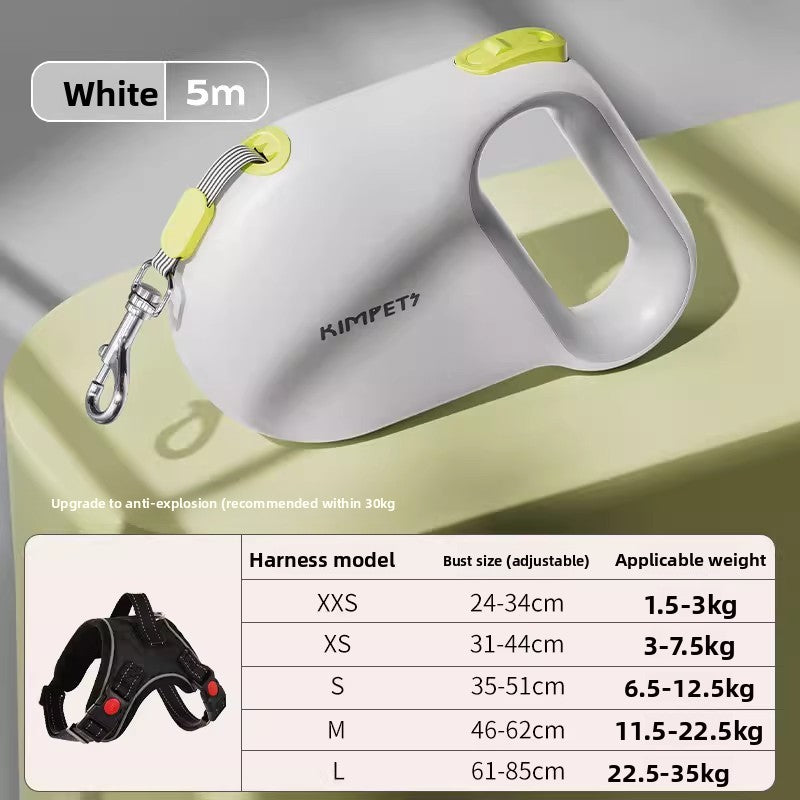 Automatic Retractable Dog Leash with Anti-Breakaway Feature