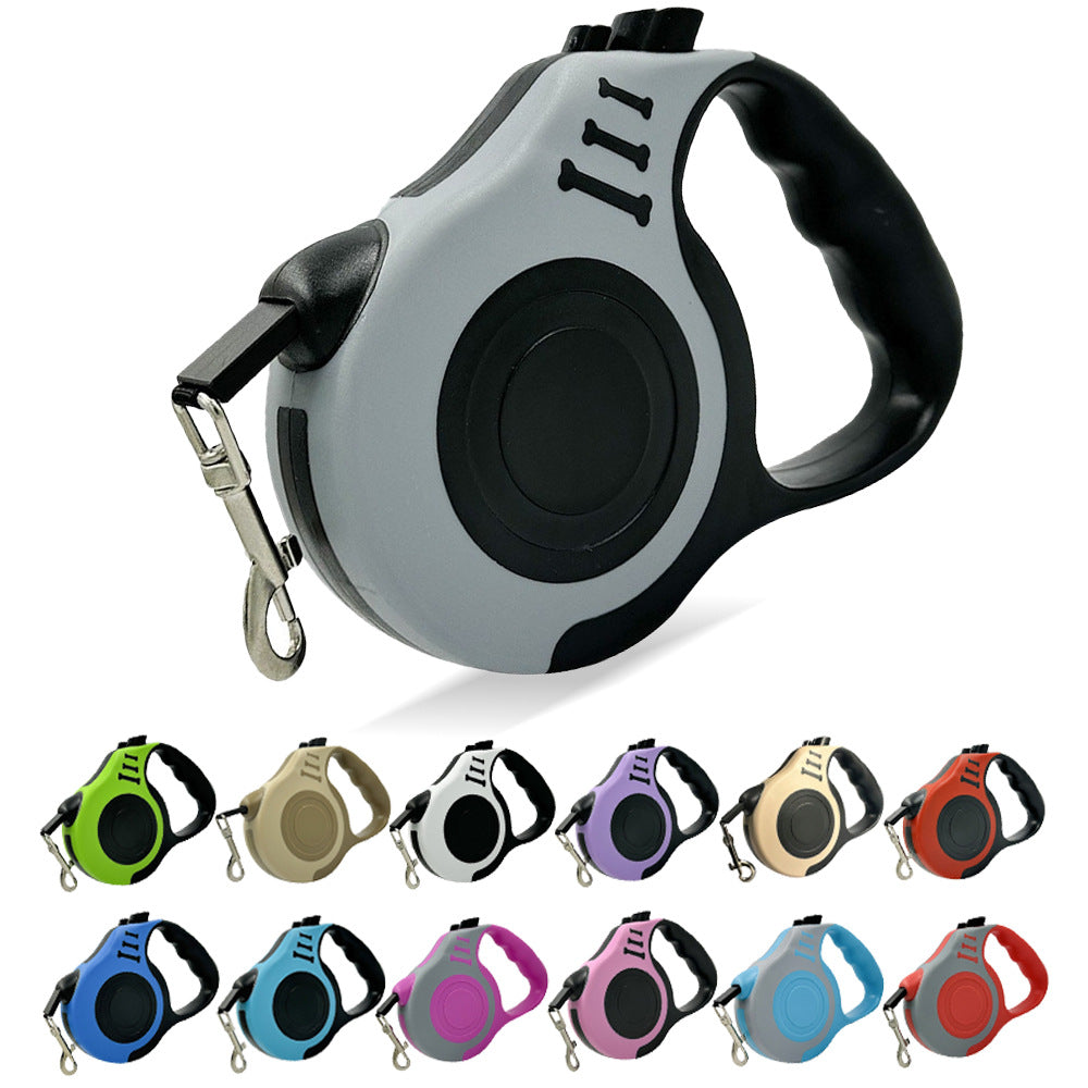 Automatic Retractable Dog Leash with Bone Handle