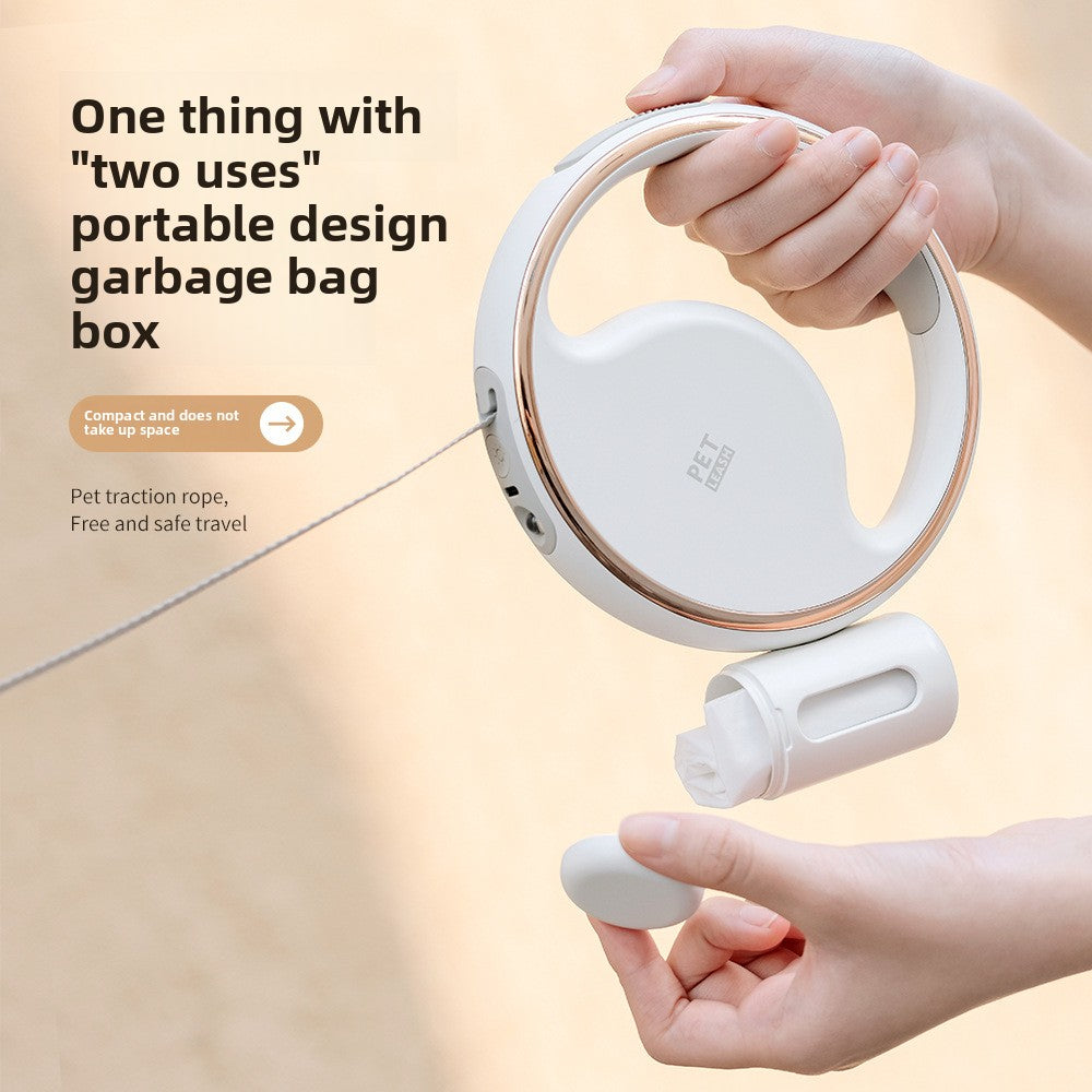 Automatic Retractable Dog Leash with LED Light