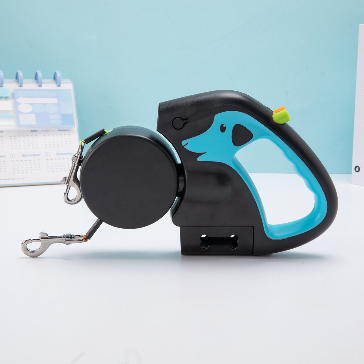 Automatic Retractable Dual Dog Walking Leash