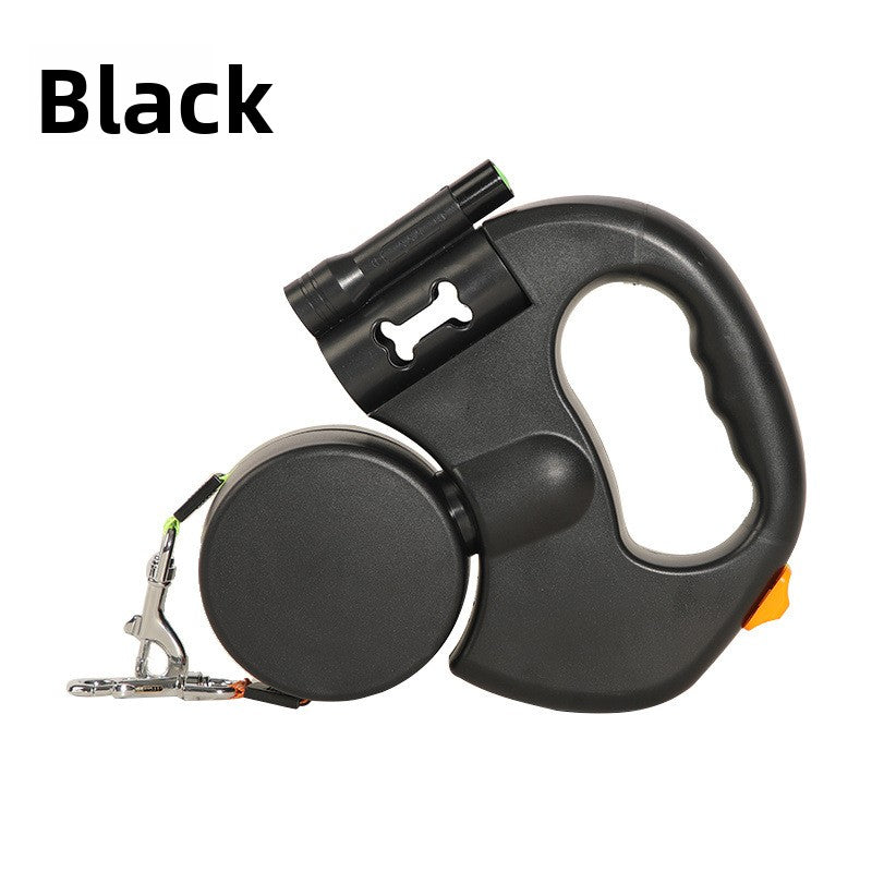 Automatic Retractable Dual Dog Walking Leash