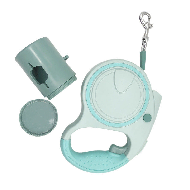 Automatic retractable LED dog leash