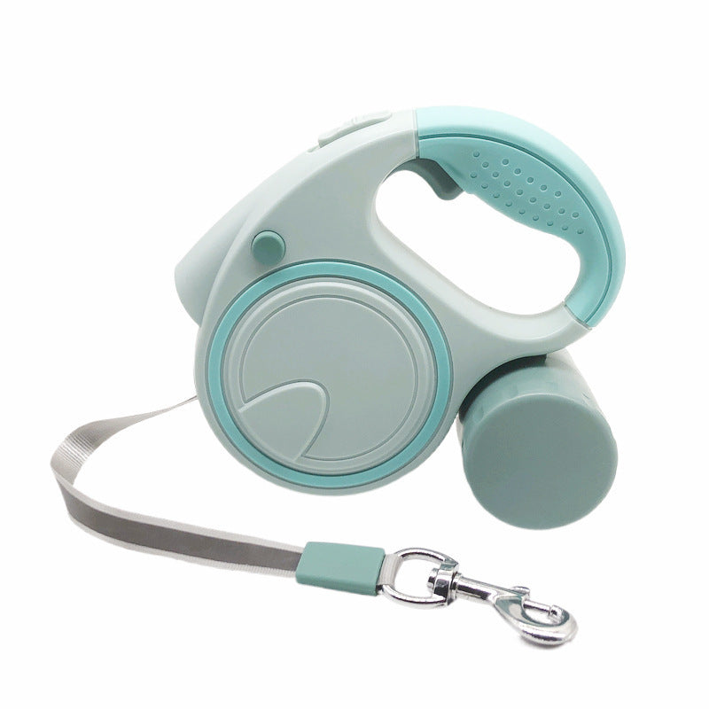 Automatic retractable LED dog leash