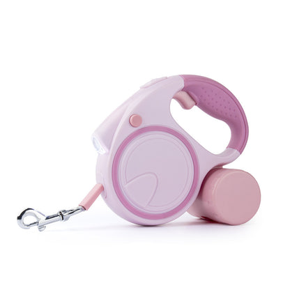 Automatic retractable LED dog leash