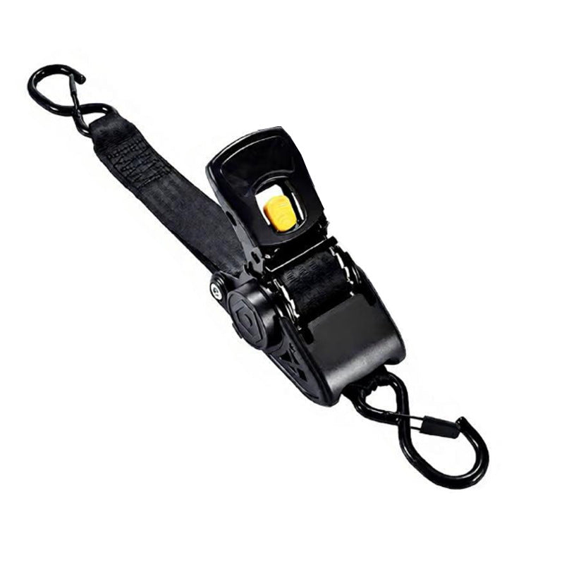 Automatic retraction ratchet tension strap binding strap