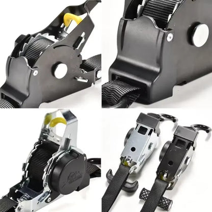 Automatic retraction tensioner strap