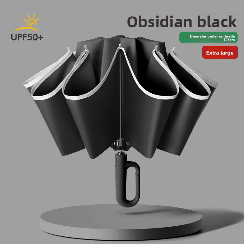 Automatic Ring Lock Folding Umbrella