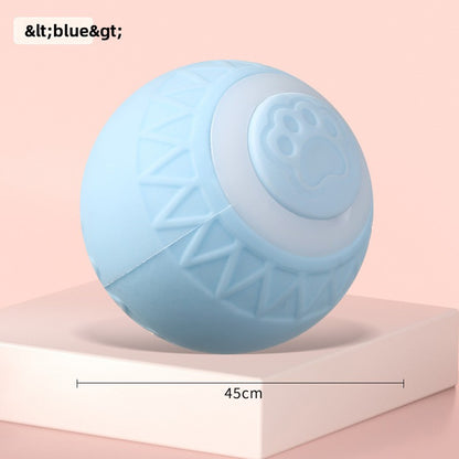 Automatic Rolling Cat Toy Ball with Rope