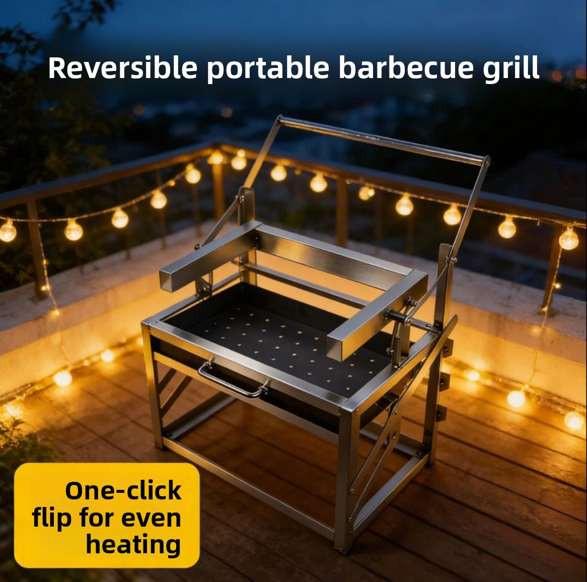 Automatic Rotating BBQ Grill for Outdoor Cooking