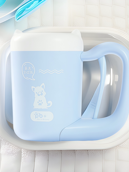 Automatic rotating foot cleaning cup