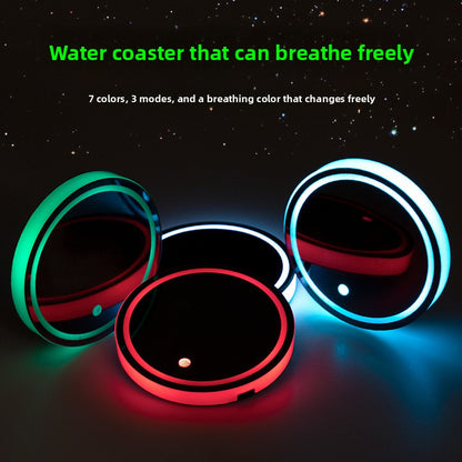Automatic Sensor LED Car Cup Coaster Anti-Slip Mat