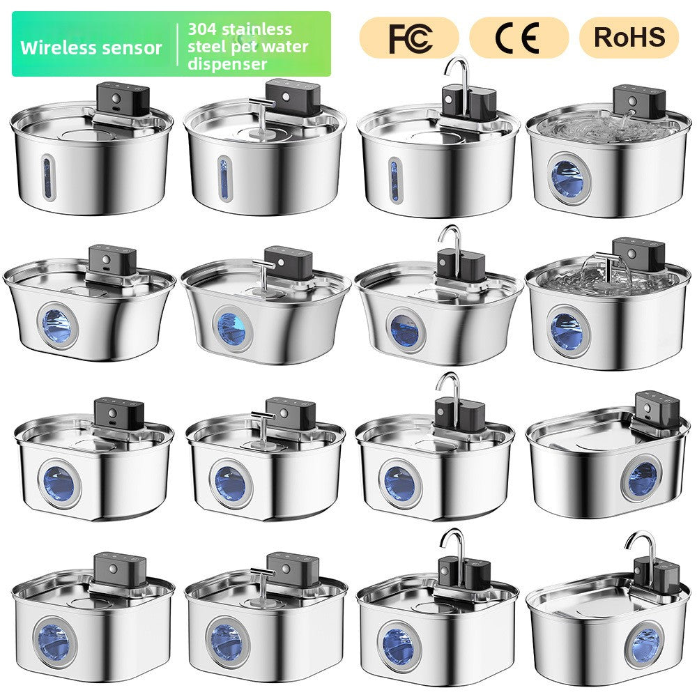 Automatic Sensor Pet Water Dispenser Stainless Steel