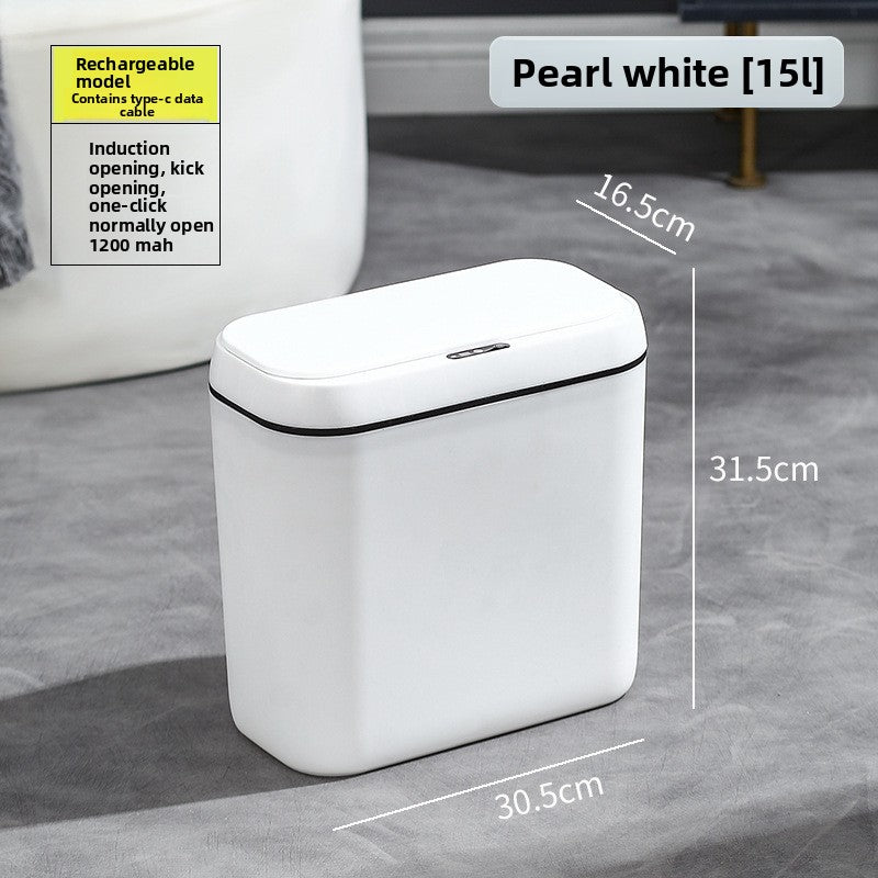 Automatic Sensor Trash Can with LED Light