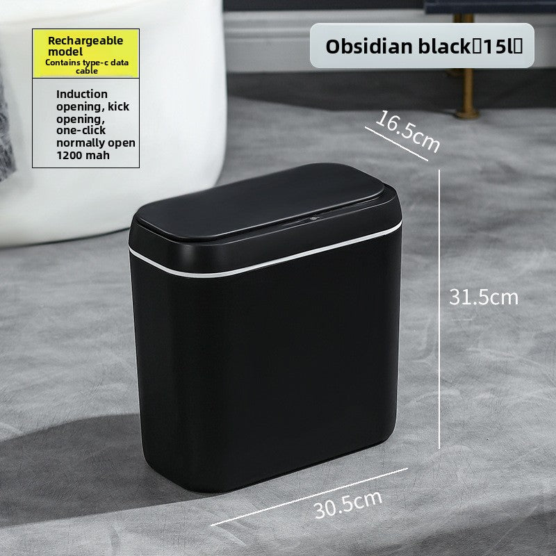 Automatic Sensor Trash Can with LED Light