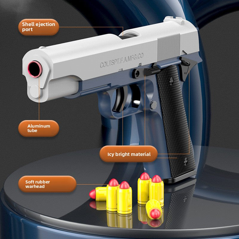 Automatic Shell Ejection Soft Bullet Toy Pistol