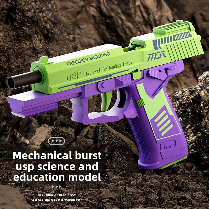 Automatic Shell Ejection Toy Guns with Linkage Reloading Action