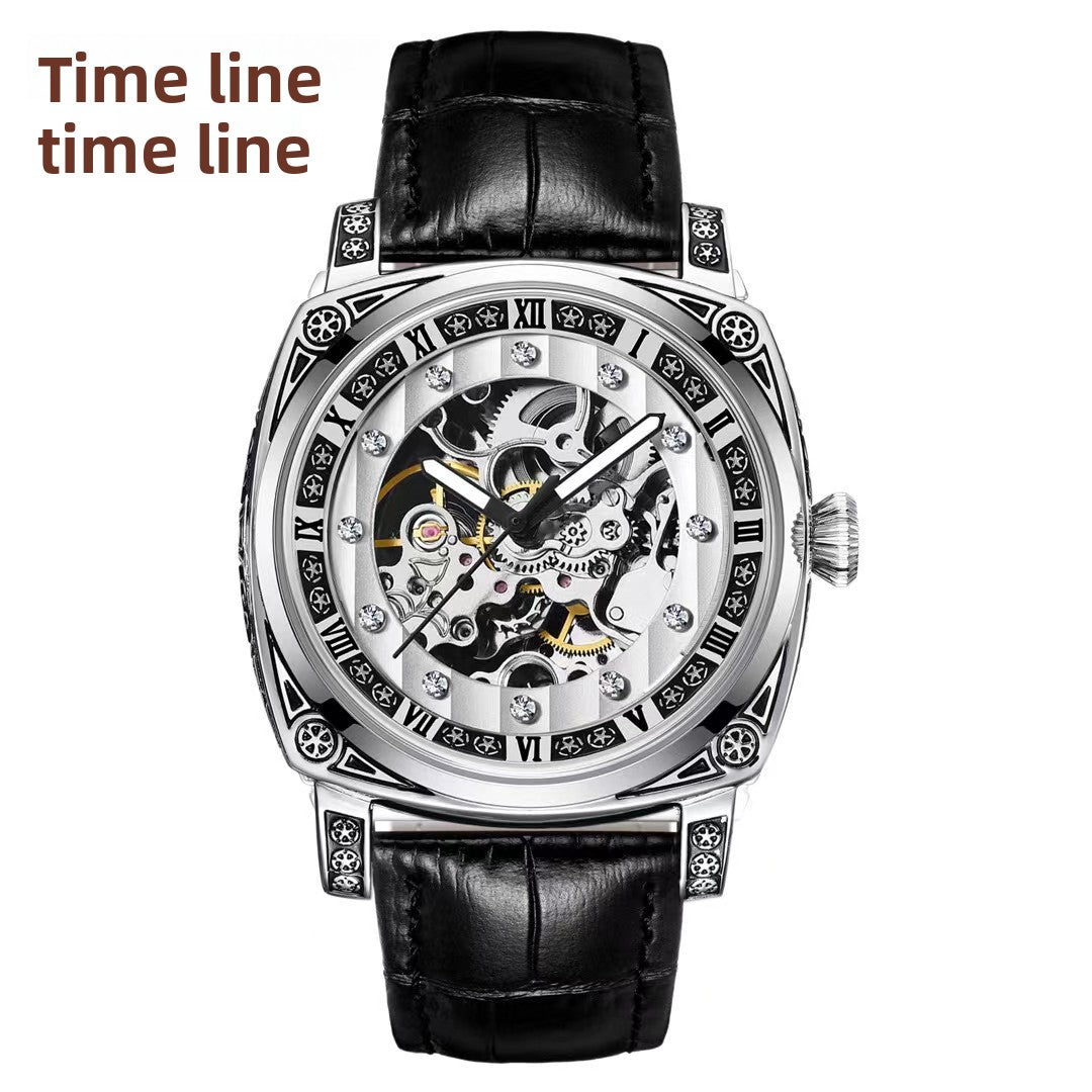 Automatic Skeleton Dial Unisex Watch