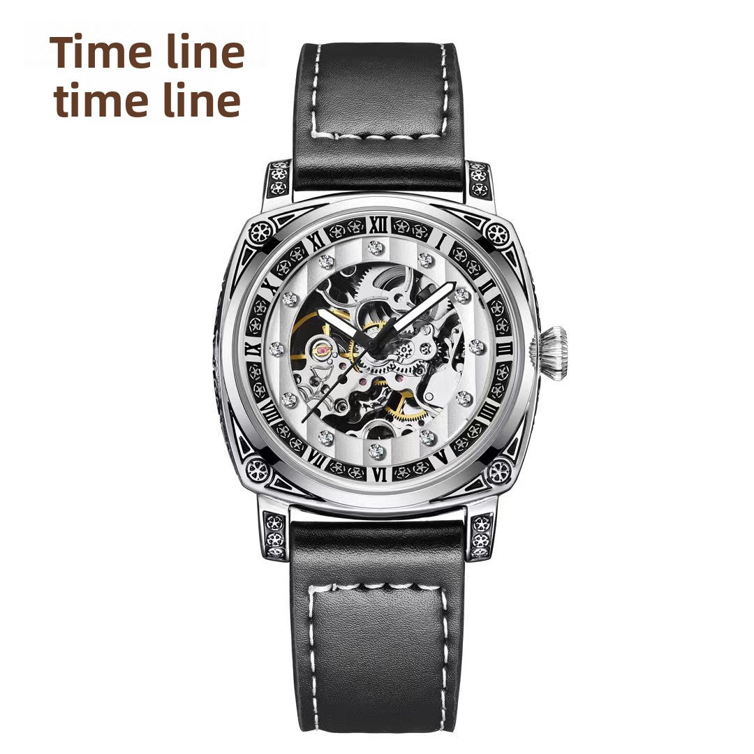 Automatic Skeleton Dial Unisex Watch